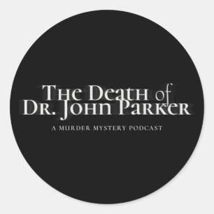 Rundkleber - Schwarz Runder Aufkleber