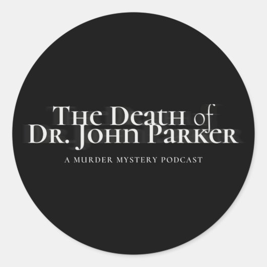 Rundkleber - Schwarz Runder Aufkleber (Vorderseite)