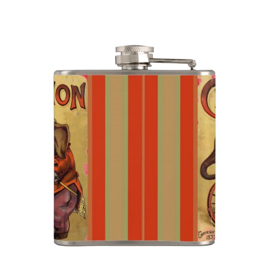 Rundkolben Flachmann (Rückseite)