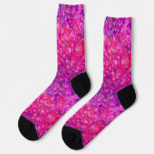 Rundkreis geometrische Formen in Hot Pink Socken (Linkes Detail)