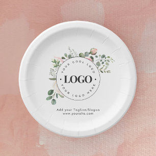 Rundkreislauf-Logo für Unternehmen Pappteller