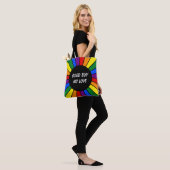 Rundläufe Rahmen Regenbogen + Rücken. Ideen Tasche (Am Model)