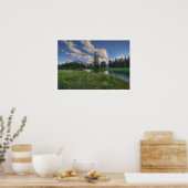 Rundle aus kaskadierten Teichen Poster (Küche)