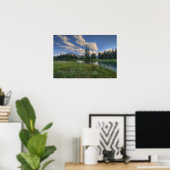 Rundle aus kaskadierten Teichen Poster (Heimbüro)