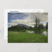 Rundle aus kaskadierten Teichen Postkarte (Vorne/Hinten)