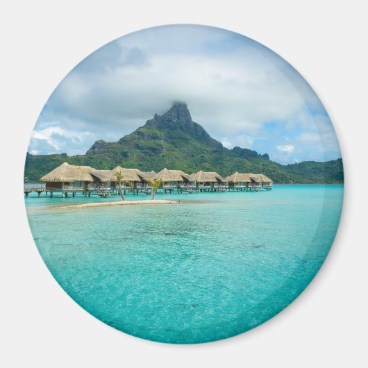 Rundmagnet auf Bora Bora Magnet (Vorne)