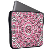 Rundmandala-Muster im Mosai-Stil aus Glas Laptopschutzhülle (Vorne Rechts)