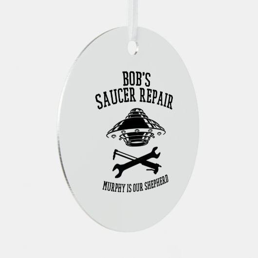 Rundmetallschmuck mit schwarzem BSR-Logo Ornament Aus Metall (Vorderseite Rechts)