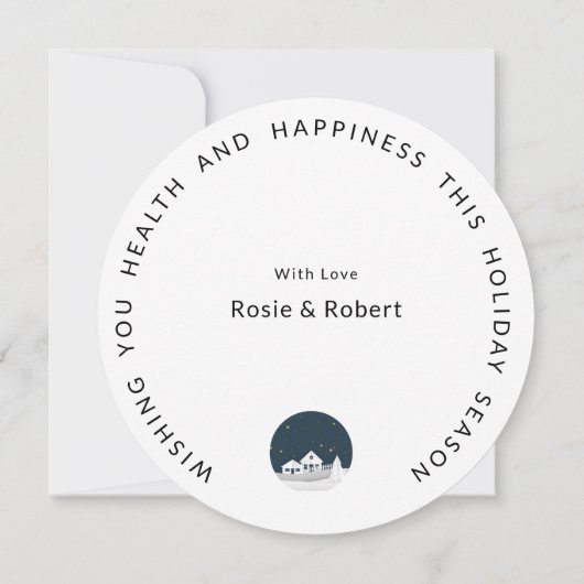 Rundmodern | White Winter Village | Weihnachten (Rückseite)