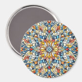Rundmosaik Magnet (Vorderseite/Rückseite)