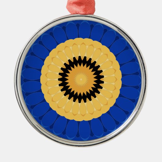 Rundmuster Ornament Aus Metall (Vorne)
