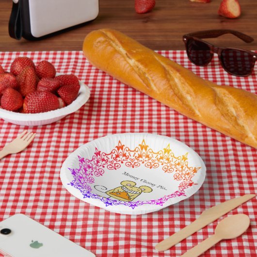 Rundpapier-Plättchen Mousey Cheesy Pie Papier Bowl Pappteller (Picknick)