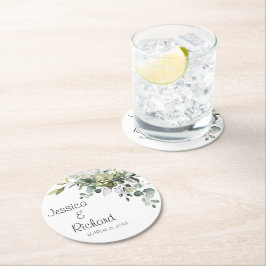 Rundpapier-Teller für Hochzeitspapiere Untersetzer