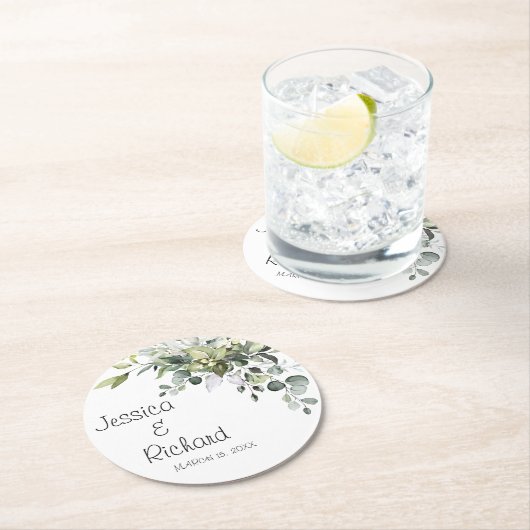 Rundpapier-Teller für Hochzeitspapiere Untersetzer (Vor Ort)