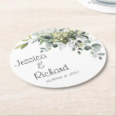 Rundpapier-Teller für Hochzeitspapiere Untersetzer (Angewinkelt)