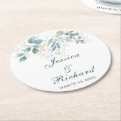 Rundpapier-Teller für Hochzeitspapiere Untersetzer (Angewinkelt)