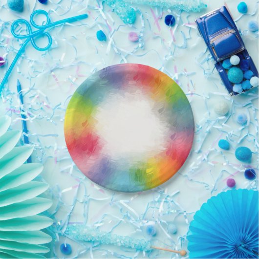 Rundpapier-Teller Moderne Elegante Farben Pappteller (Party)