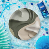 Rundpapierplatte in stilvoller abstrakter Grafik Pappteller (Party)