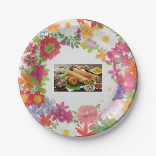 Rundpapierplatte Pappteller (Vorderseite)