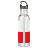 Rundpolnischer Adler Edelstahlflasche (Rückseite)