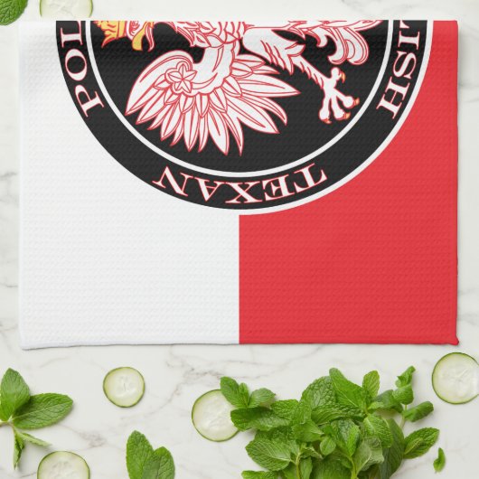Rundpolnischer Adler Geschirrtuch (Gefaltet)