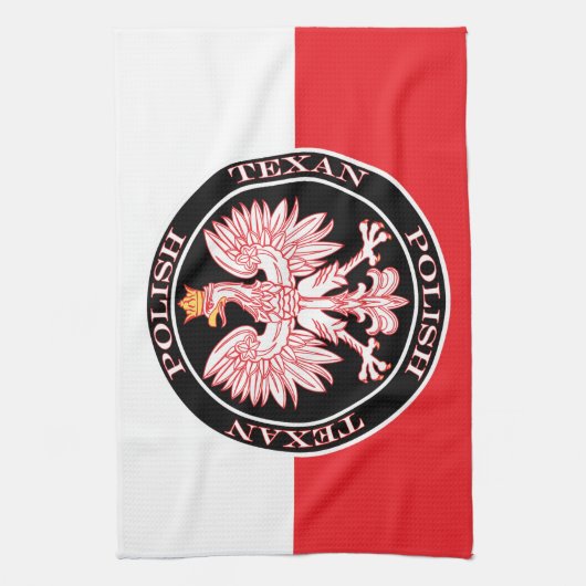 Rundpolnischer Adler Geschirrtuch (Vertikal)