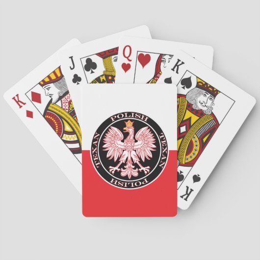 Rundpolnischer Adler Spielkarten (Rückseite)