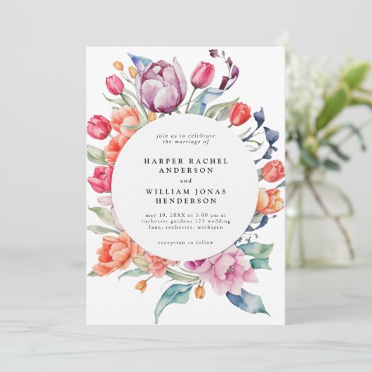 Rundrahmen Einladung (Stehend Vorderseite)