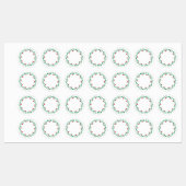 Rundrahmen mit rosa rosa Blume Etiketten (Blatt)