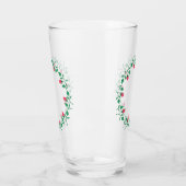 Rundrahmen mit rosa rosa Blume Glas (Links)