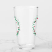 Rundrahmen mit rosa rosa Blume Glas (Rechts)