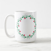 Rundrahmen mit rosa rosa Blume Kaffeetasse (Links)