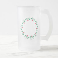 Rundrahmen mit rosa rosa Blume