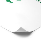 Rundrahmen mit rosa rosa Blume Poster (Ecke)