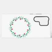 Rundrahmen mit rosa rosa Blume Samsung Galaxy Hülle (Rückseite (Horizontal))