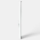 Rundrahmen mit rosa rosa Blume Samsung Galaxy Hülle (Linke Seite)