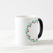 Rundrahmen mit rosa rosa Blume Verwandlungstasse (VorderseiteRechts)