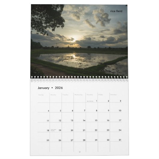 Rundreise durch Thailand Kalender (Jan 2026)