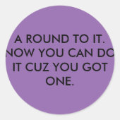 Rundrohr Runder Aufkleber (Vorderseite)