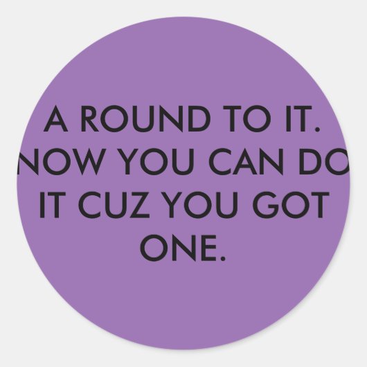 Rundrohr Runder Aufkleber (Vorderseite)