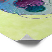 Rundrundbogenkreise mit mehreren Farben Poster (Ecke)