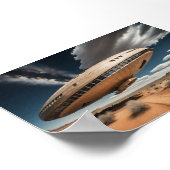 Rundrundfunk über Wüste Poster (Ecke)