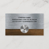 Rundsäge | Architekturwerkzeuge Visitenkarte (Rückseite)