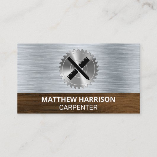 Rundsäge | Architekturwerkzeuge Visitenkarte (Vorderseite)