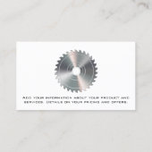 Rundsäge | Hammer Wrench | Holz Visitenkarte (Rückseite)