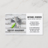 Rundsäge | Hammer Wrench | Holz Visitenkarte (Vorderseite)