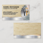 Rundsäge | Hardware Hammer Brush Business Card Visitenkarte (Vorne/Hinten)