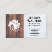 Rundsäge | Holz | Plakat Visitenkarte (Vorderseite)