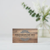 Rundsäge | Holzkarten Visitenkarte (Stehend Vorderseite)