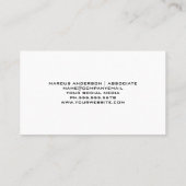 Rundsäge | Holzkarten Visitenkarte (Rückseite)